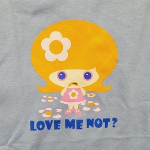 Vintage Oopsy Daisy Tshirt, Love me Not, Womens, Blue, Small